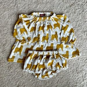 Milkbarn cheetah dress set